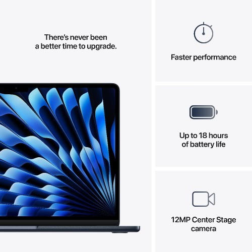 LAPTOP  MACBOOK AIR 13.6'' (MW133GR/A) (M4/16GB/512GB SSD) MIDNIGHT